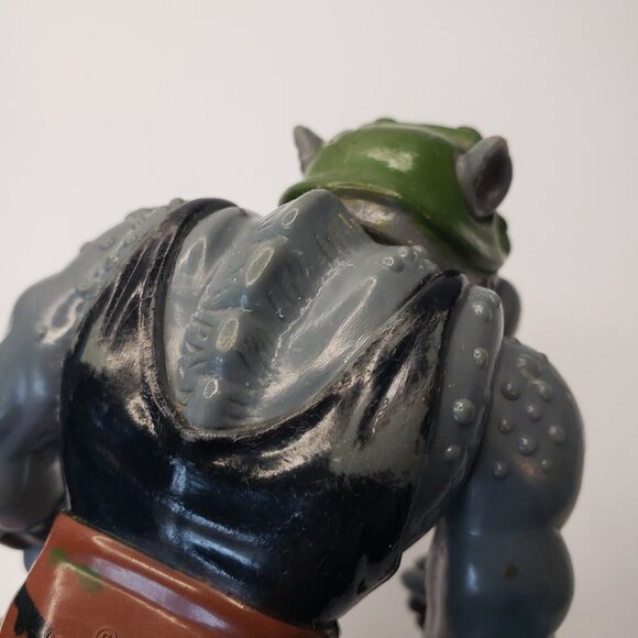 Playmates Toys Teenage Mutant Ninja Turtles Rocksteady Hard Head Playmates 1988 - Picture 3 of 11